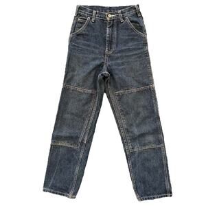 J Galt Denim Painters Jean Women’s Size Small Cargo 90s High Rise Dark Wash